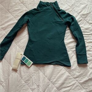 Marcella Brie Long Sleeve Pullover with Zipper